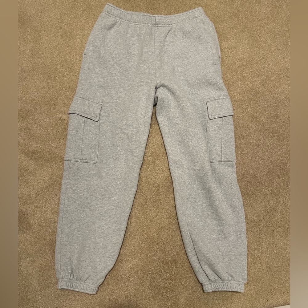 Aritzia Light Gray Sweatfleece Pants